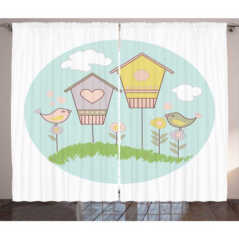 Meadow Flower Nest Cloud Curtain