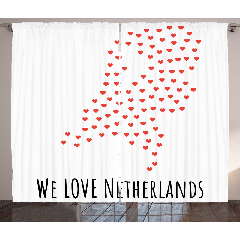 Love Netherlands Wording Curtain