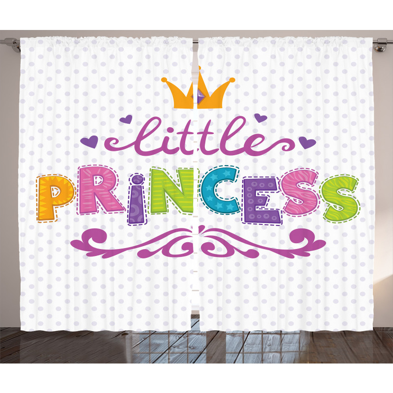 Little Princess Words Curtain