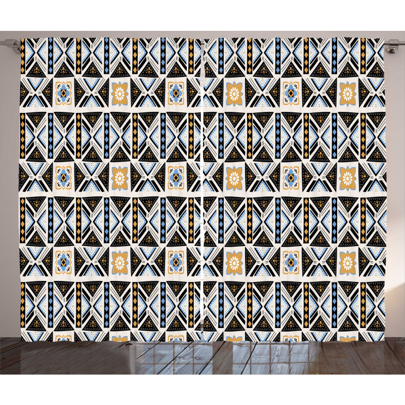 Geometric Motifs Curtain
