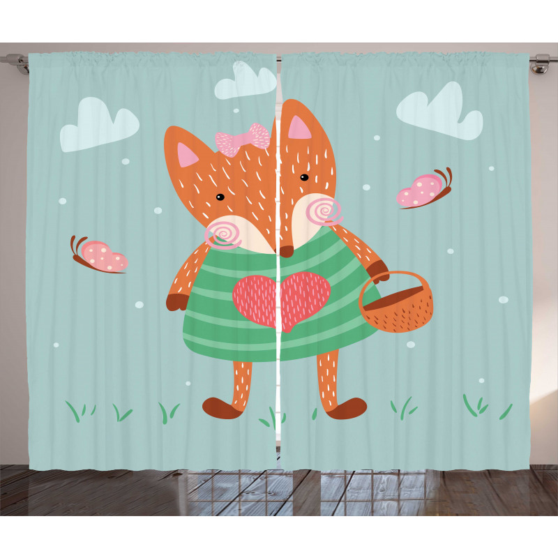 Nursery Animal with Dress Curtain