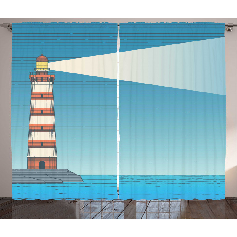 Lighthouse on Sea Curtain