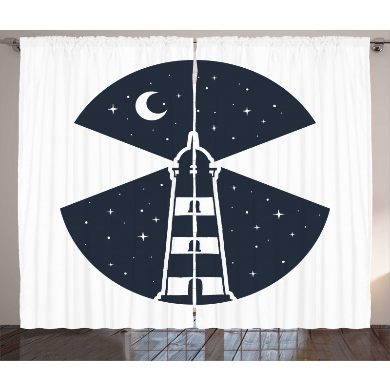 Lighthouse Night Curtain