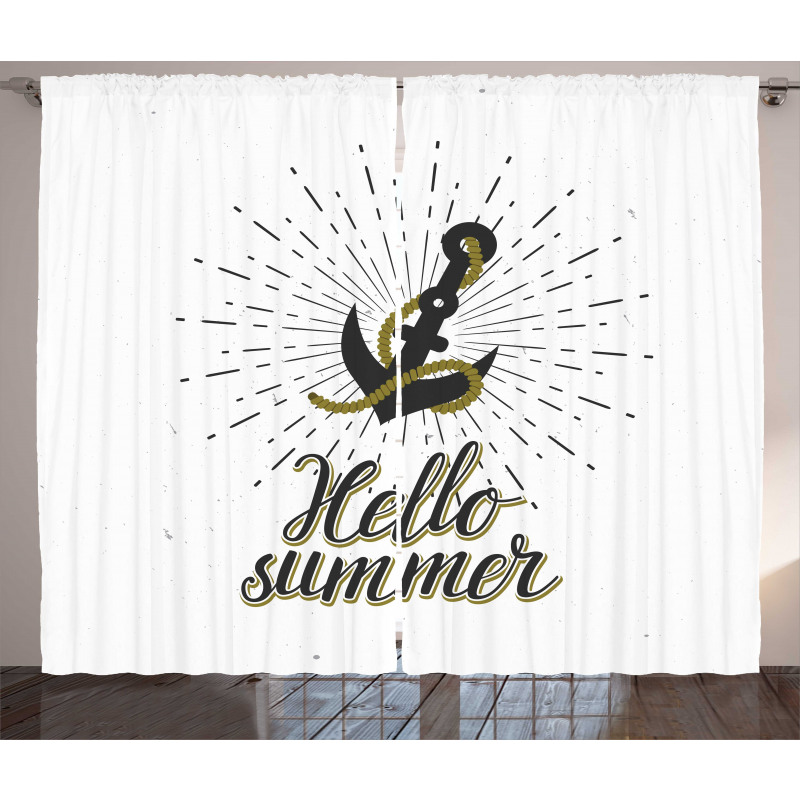 Sunburst Anchor Curtain