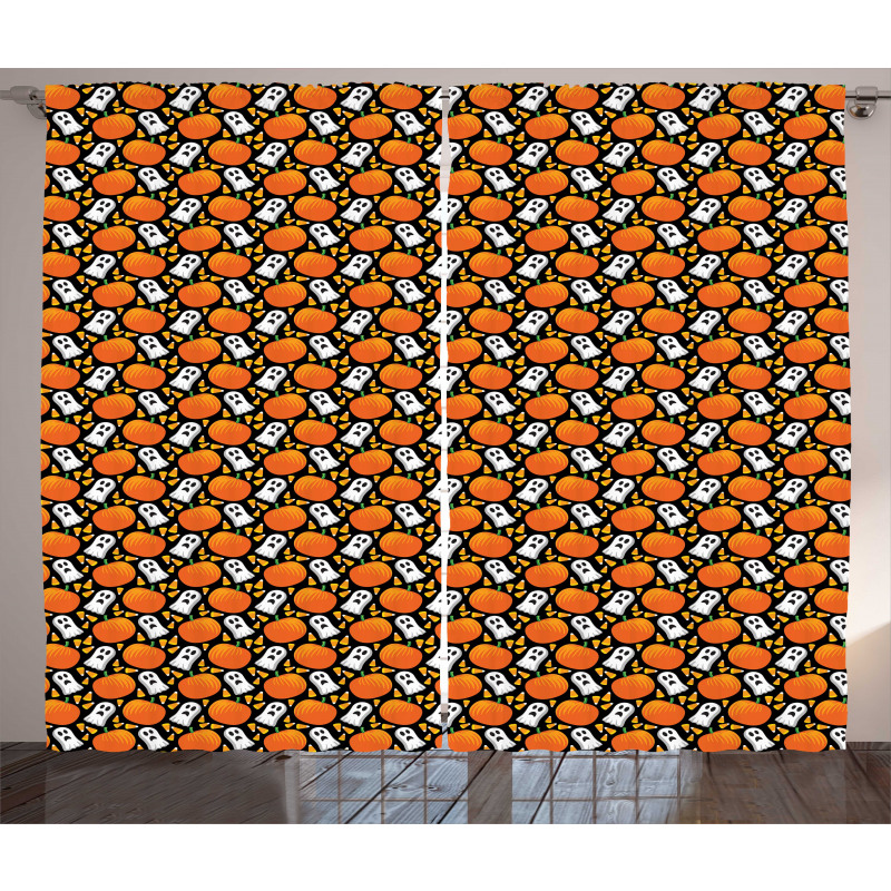 Pumpkin Pattern Curtain