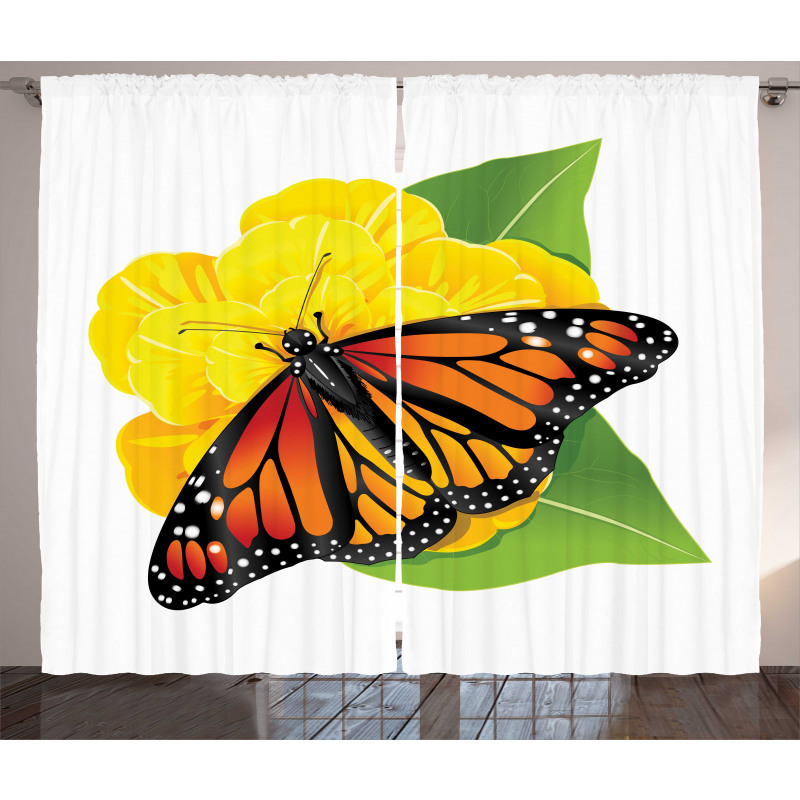 Moth Flower Curtain