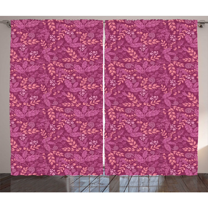 Berries Garden Art Curtain