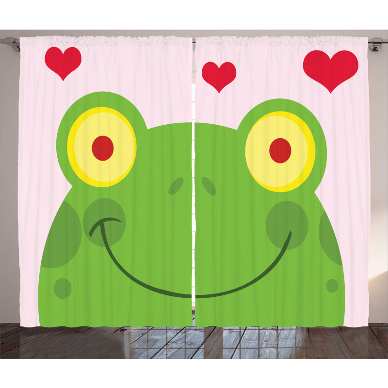 Animal in Love Smiling Curtain