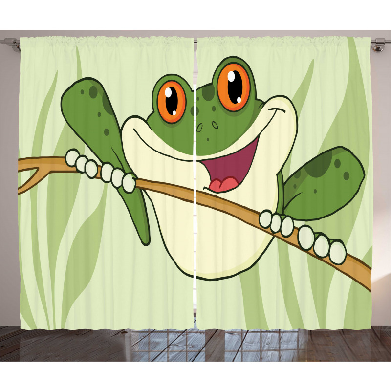 Happy Amphibian in Jungle Curtain