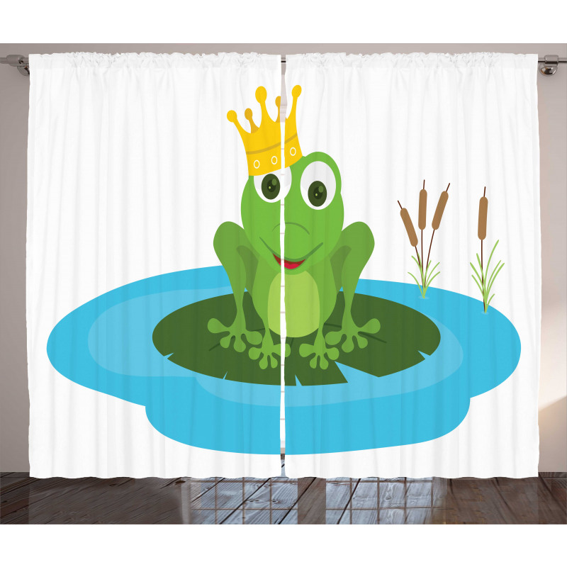 Prince Animal Big Leaf Pond Curtain