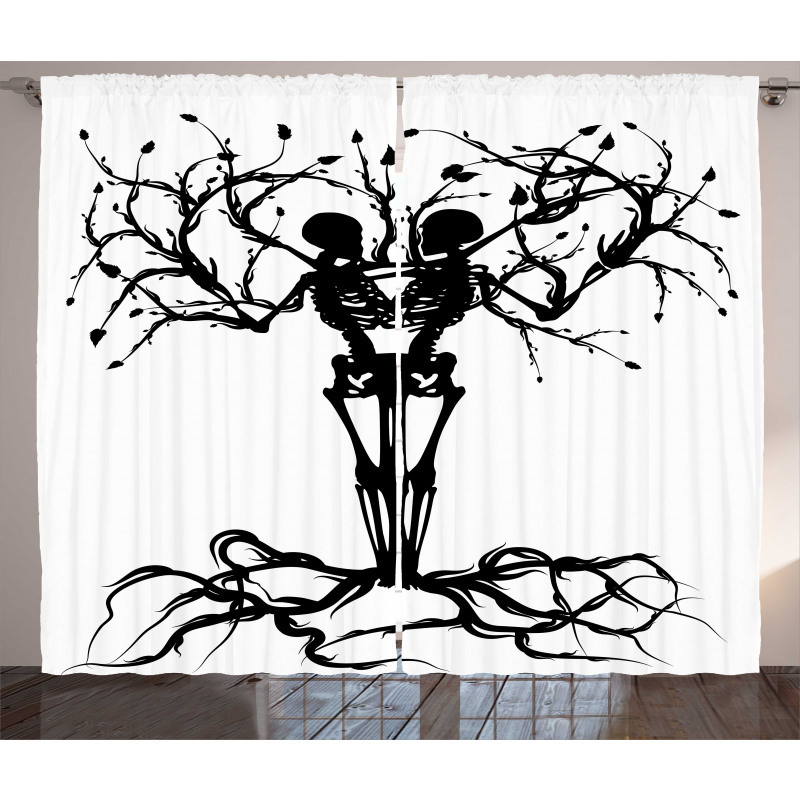 Bone Tree Gothic Curtain