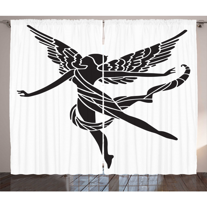 Woman with Wings Curtain