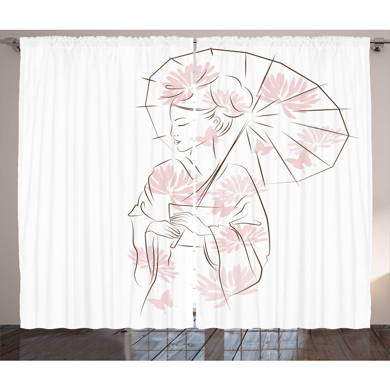 Geisha Girl Curtain