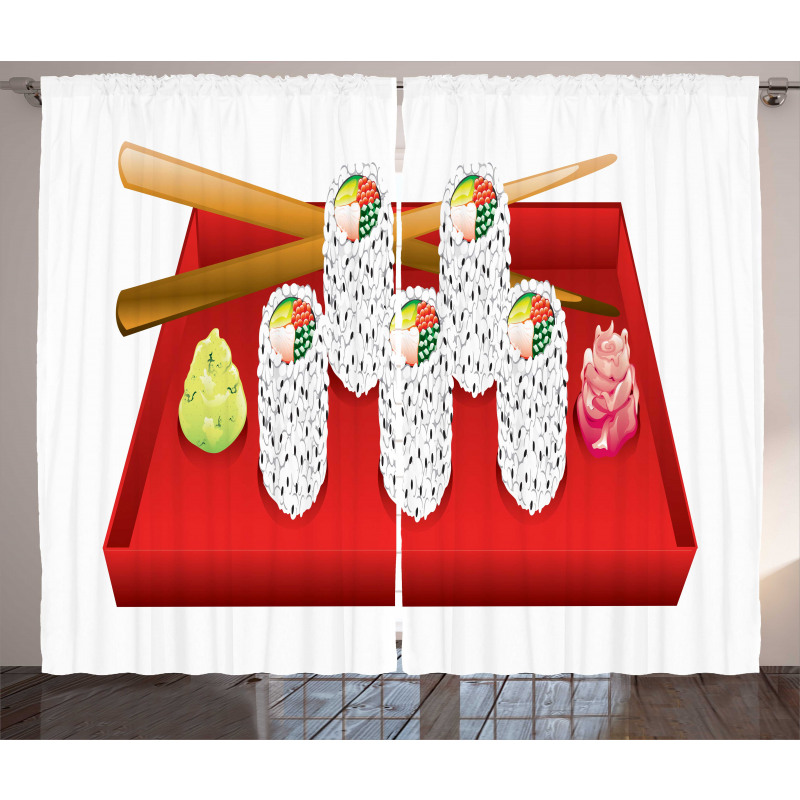 Japan California Rolls Plate Curtain