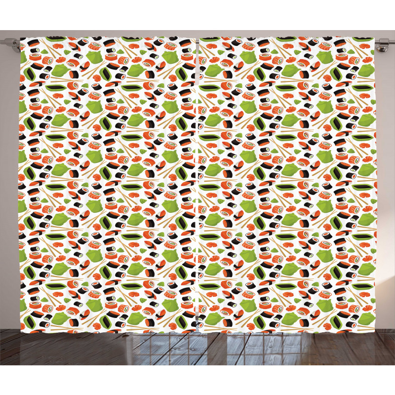 Cuisine Pattern Curtain