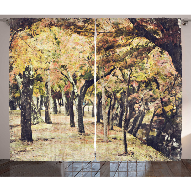 Nara Park Japan Curtain