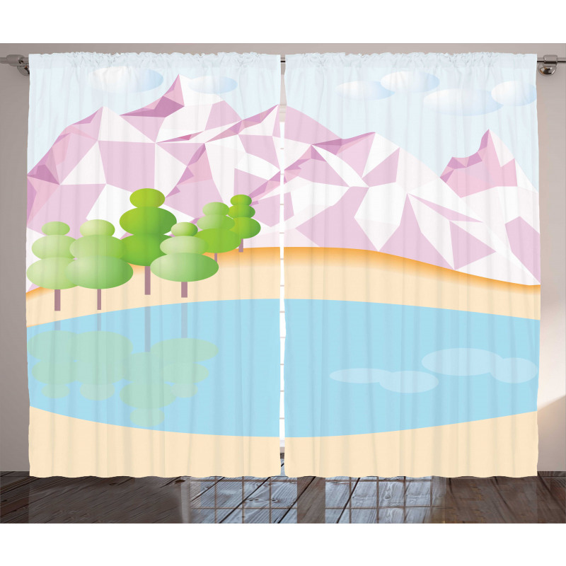 Polygonal Mountain Curtain