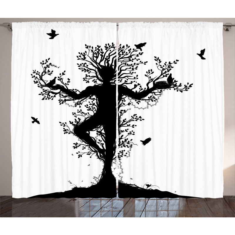 Forest Spirit Art Curtain