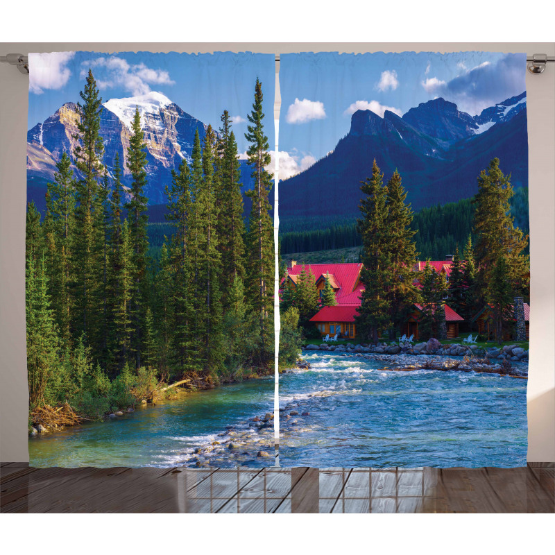 Lake Louise Banff Village Curtain