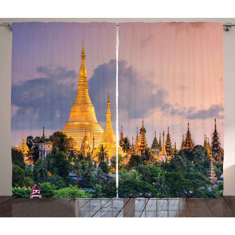 Yangon Myanmar View Curtain