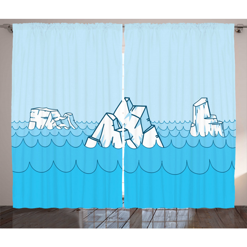 Frosty Elements Floating Curtain