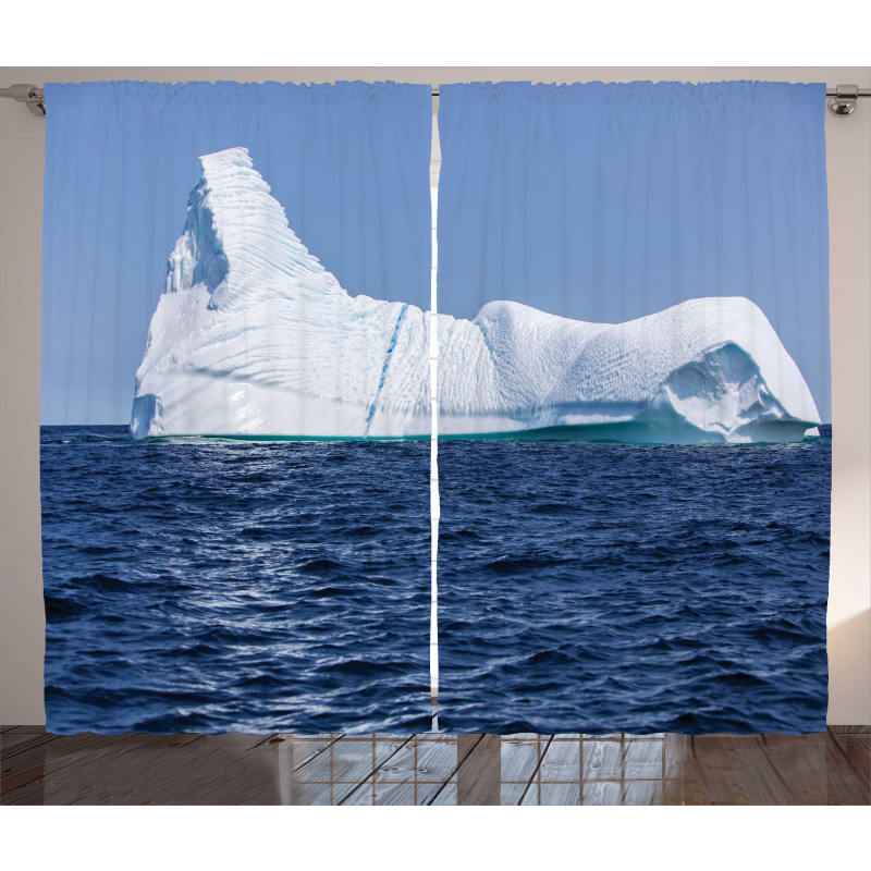 Oceanic Frigid Scenery Curtain