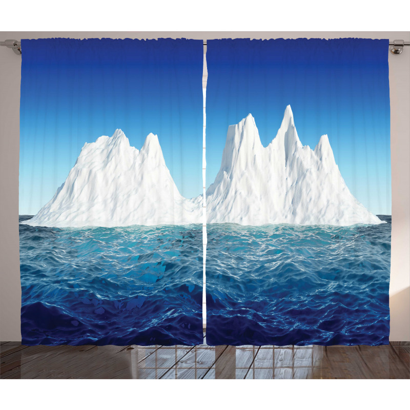 Antarctic Scene in Ocean Curtain