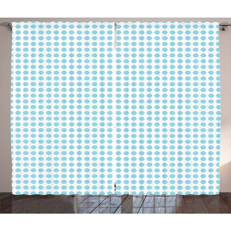 Classic Grid Art Curtain