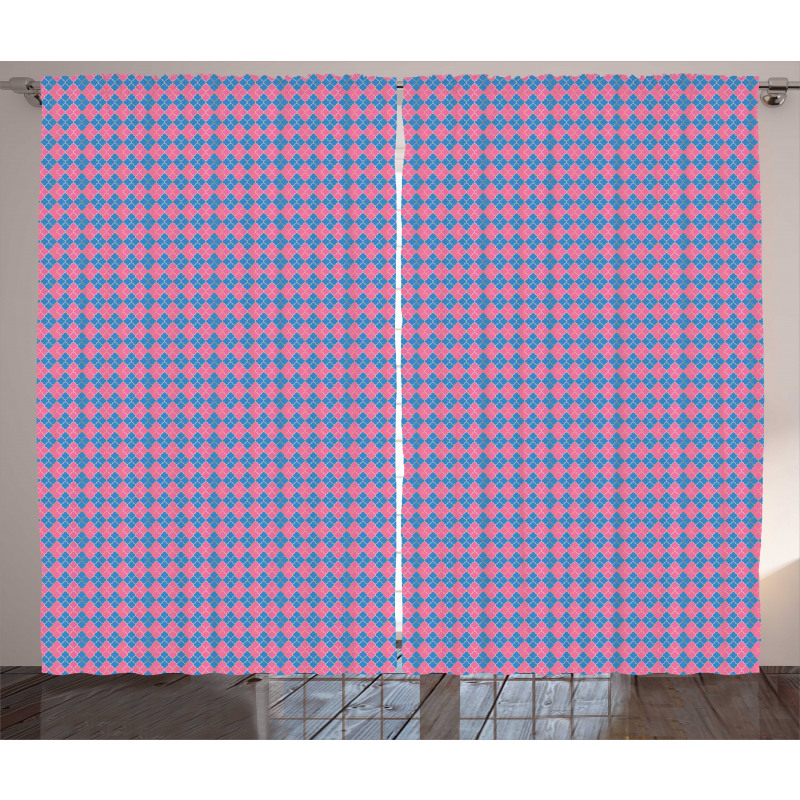 Eastern Traditional Grid Curtain