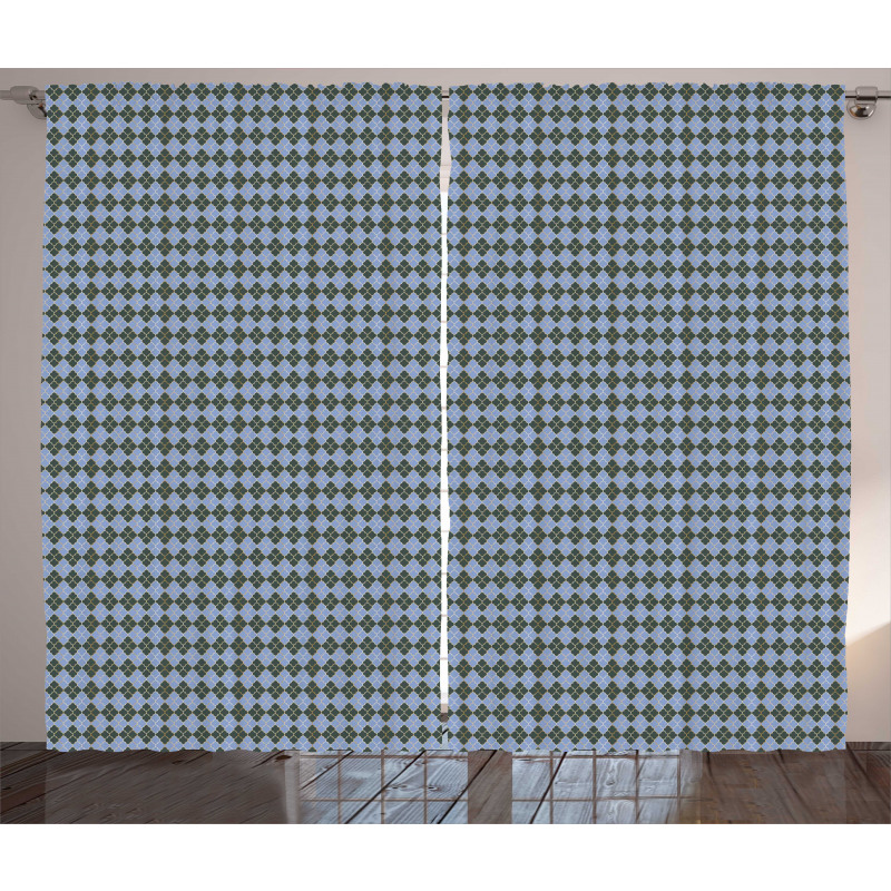 Traditional Eastern Grid Curtain