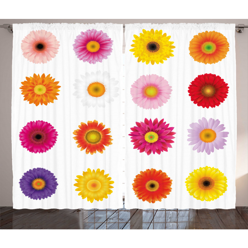 Colorful Petals Love Curtain