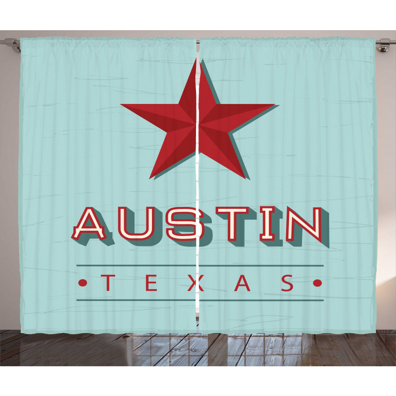 Texas Wording and a Star Curtain