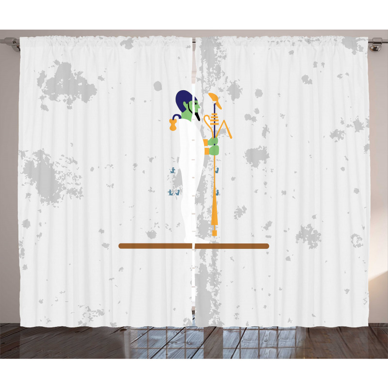 Symbolic Culture Figure Curtain