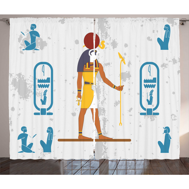 Historical Ancient Figures Curtain