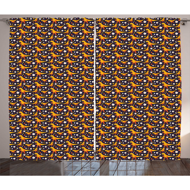 Dinosaur Animal Egg Curtain