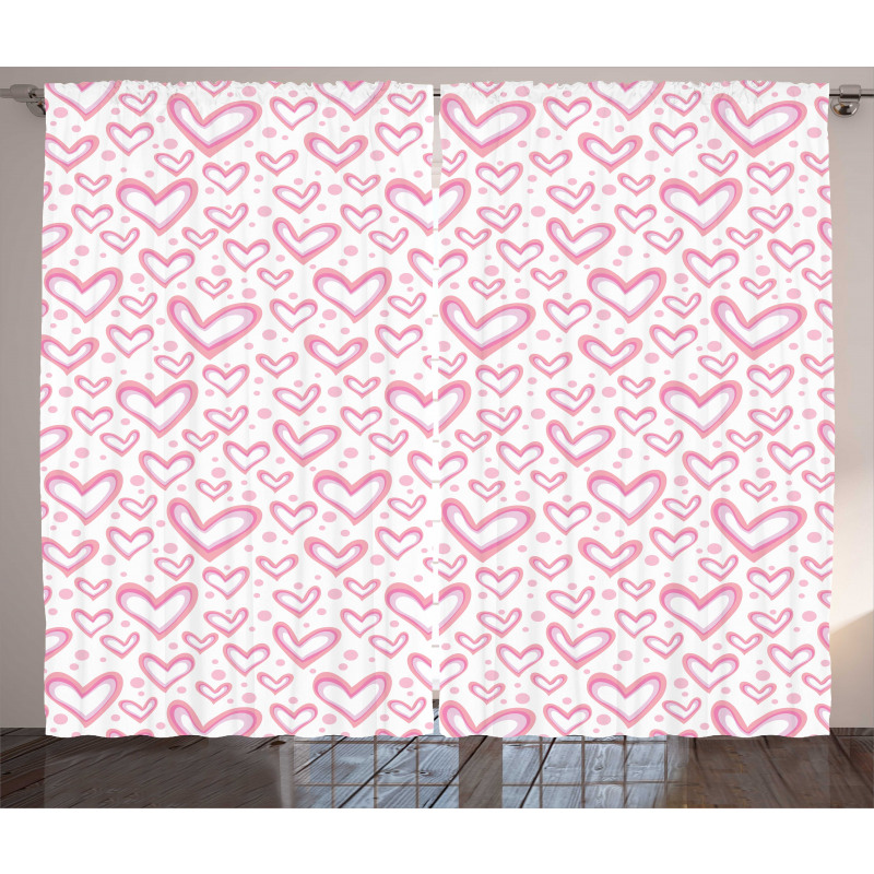 Hearts and Rounds Curtain