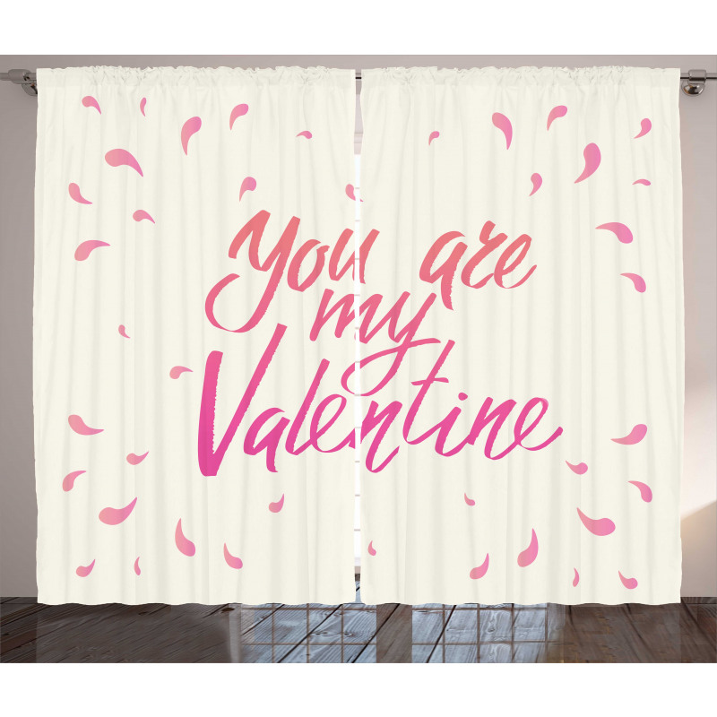 Romance Words Curtain