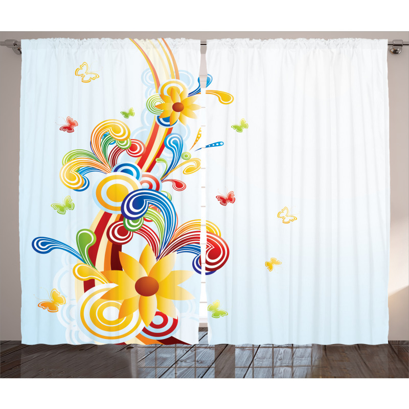 Funky Vertical Wave Curtain