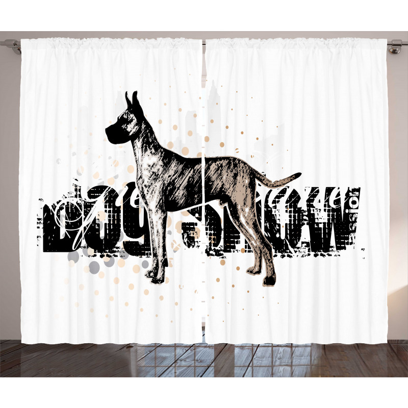 Sketch of Dog Curtain