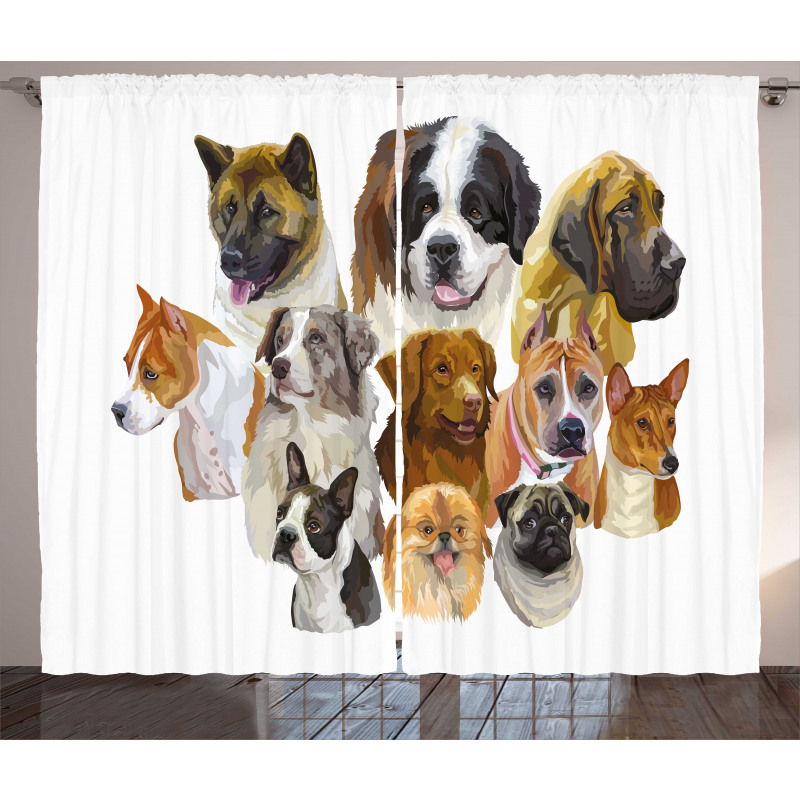 Portraits Breeds Curtain