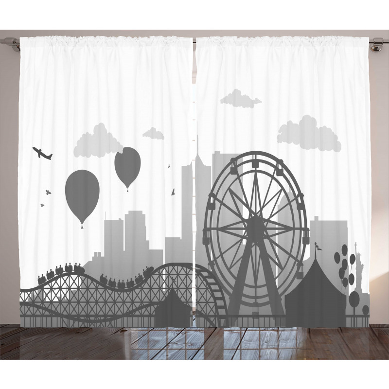 Park Silhouette City Curtain