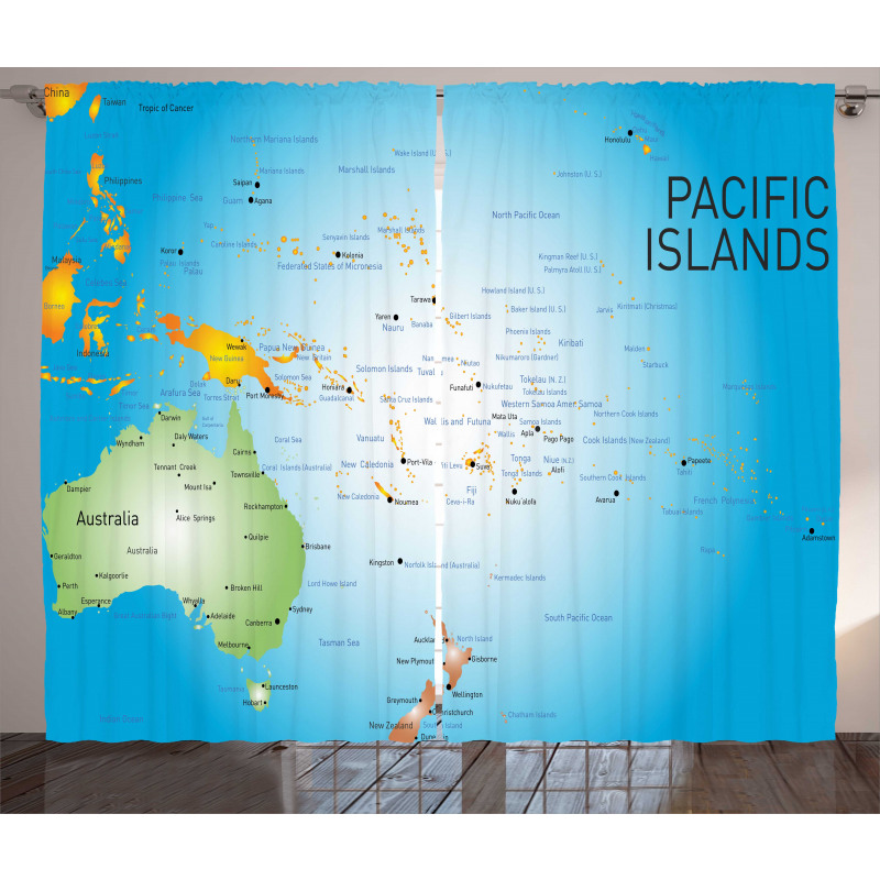 Pacific Islands Informational Curtain