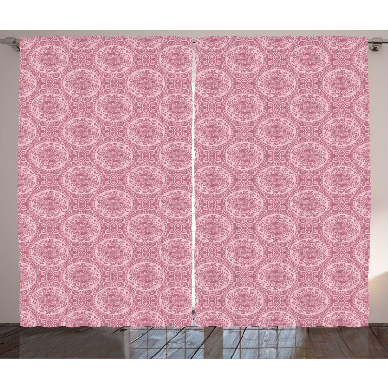 Mystic Flowers and Circles Curtain