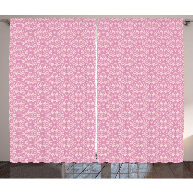 Abstract Curvy Romantic Curtain