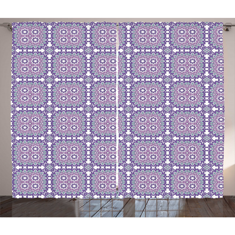 Flower Inspired Shapes Curtain