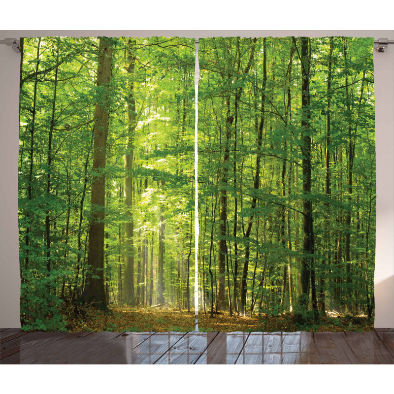 Foliage Forest Summer Curtain