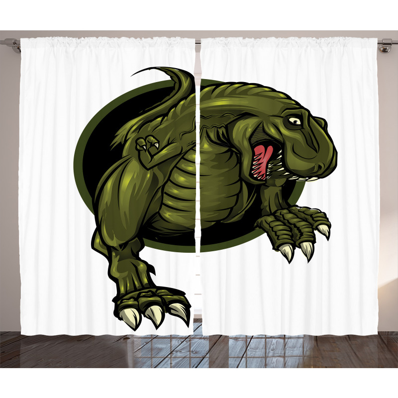 T-rex Animal Curtain