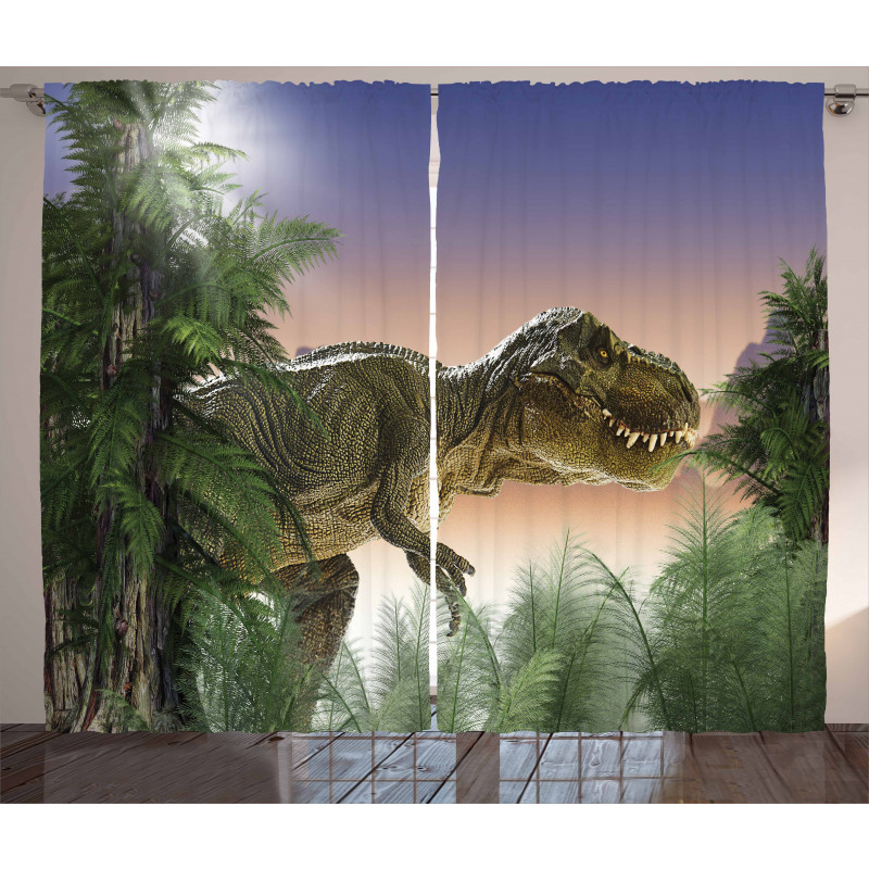 Dinosaur in the Jungle Curtain