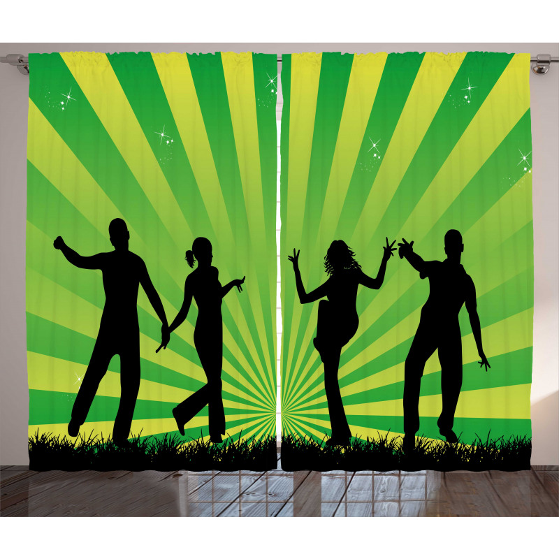 Dancing Youth Shade Art Curtain