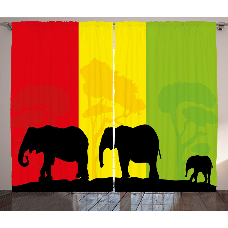 Fauna Elephant Curtain